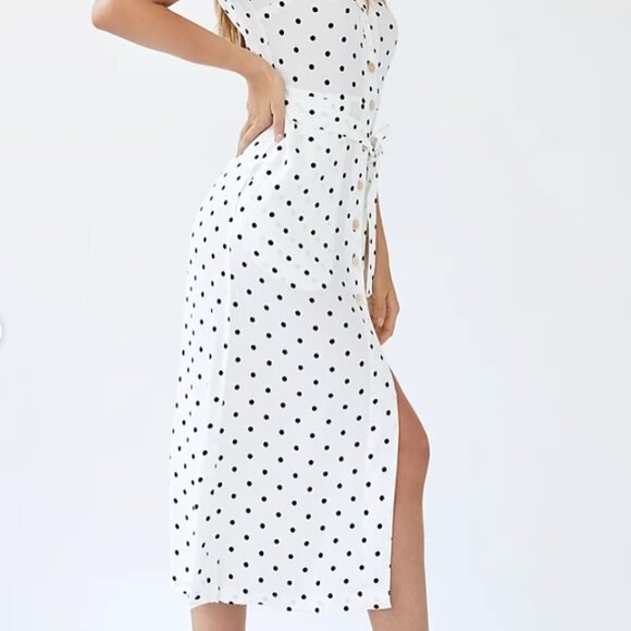 Second Hand Wilfred White + black polka dot button-up dress - Size: XSmall - Picture 7 of 7